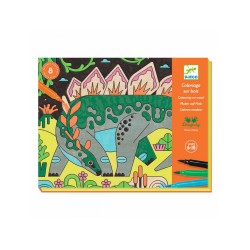 Coloriage sur bois "Dino...