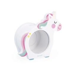 Tirelire en bois "Licorne"