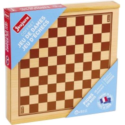 Coffret de dames et échecs