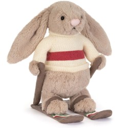 Peluche lapin gold medal ski