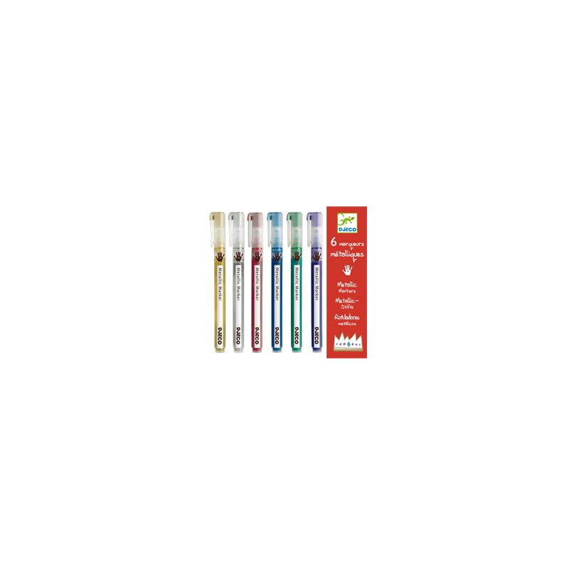 Coffret 6 Marqueurs métalliques