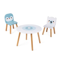 Table et chaises "banquise"