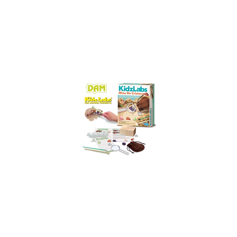 Mine de cristaux Kidzlabs 4M de Dam