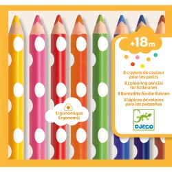 8 crayons de couleurs pour...